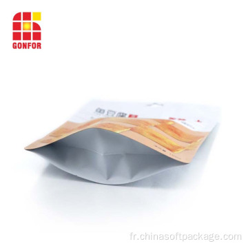 Pochette Stand Up Packaging Snack avec trou de suspension